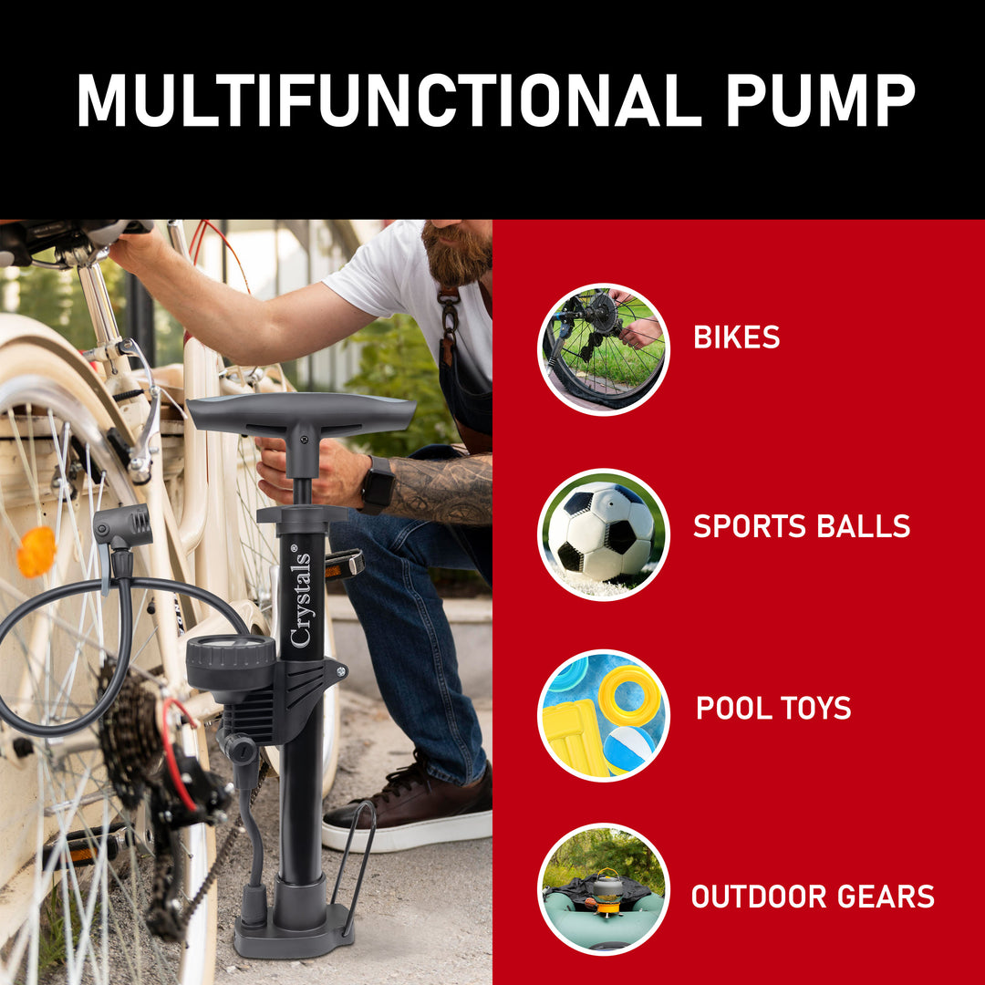 Mini Hand Air Pump With Gauge