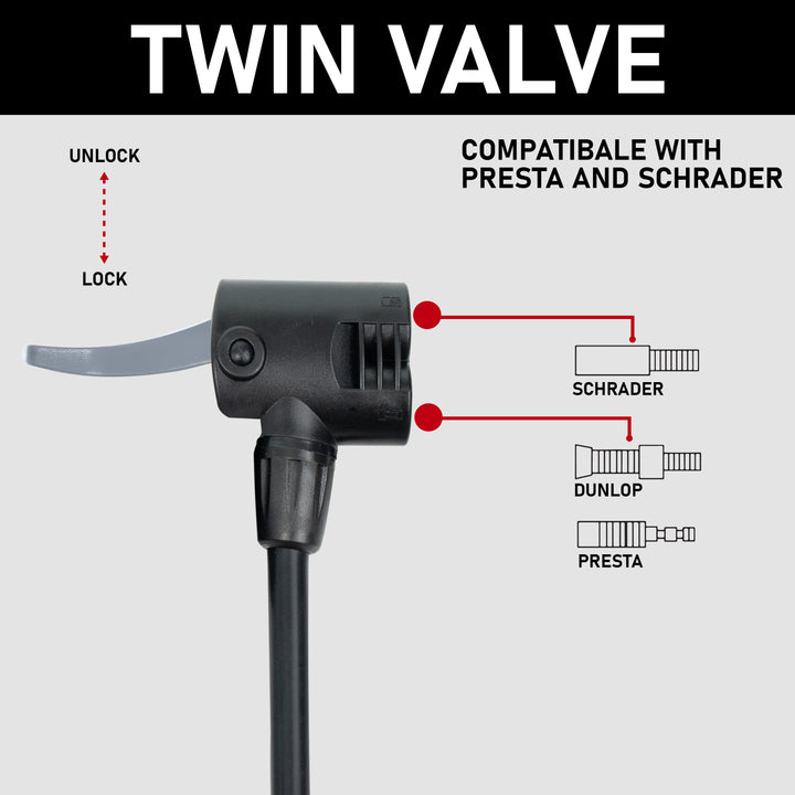 Mini Hand Air Pump With Gauge