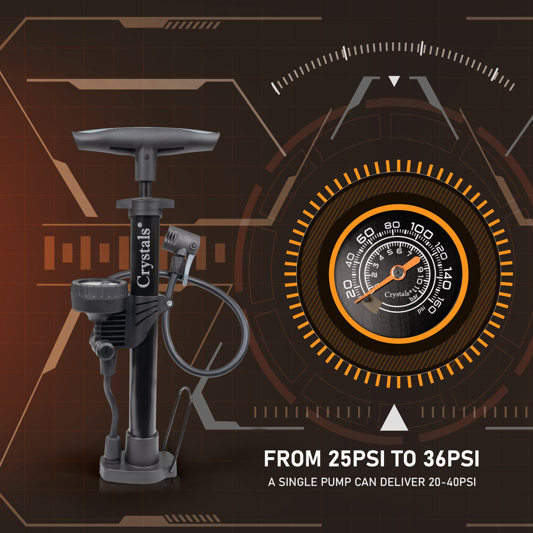 Mini Hand Air Pump With Gauge