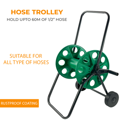 Garden Hose Reel Trolley - 60M