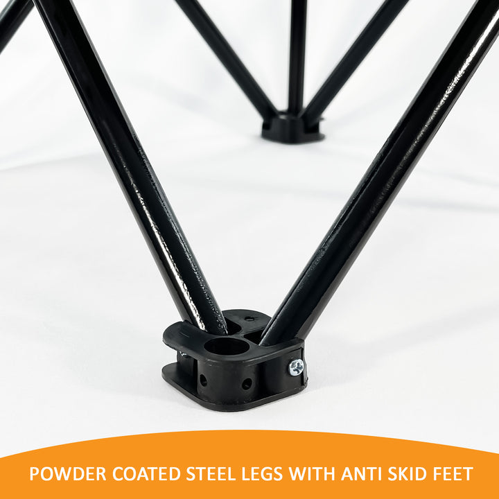 3Pc Foldable Camping Table & Chair Set