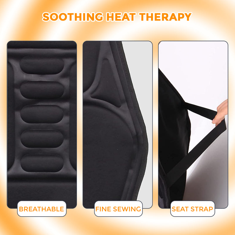 8-Mode Full Back Vibration Heat Massager