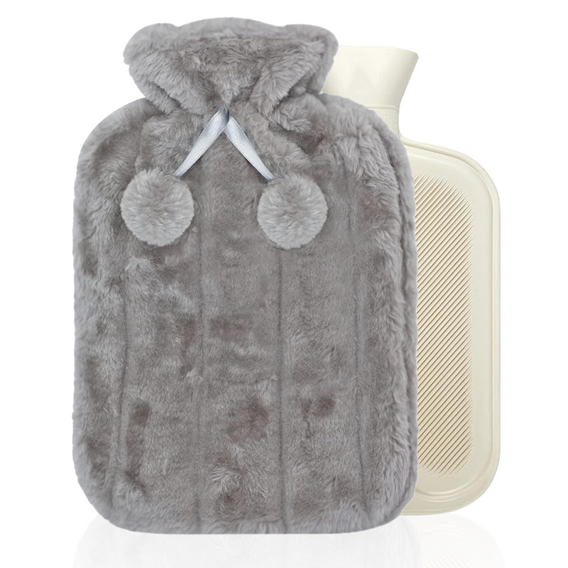 2L Hot Water Bottle With Fluffy Cover