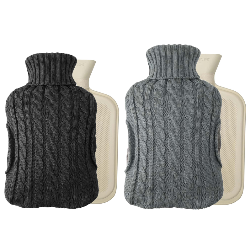 2L Hot Water Bottle with Built In Pockets