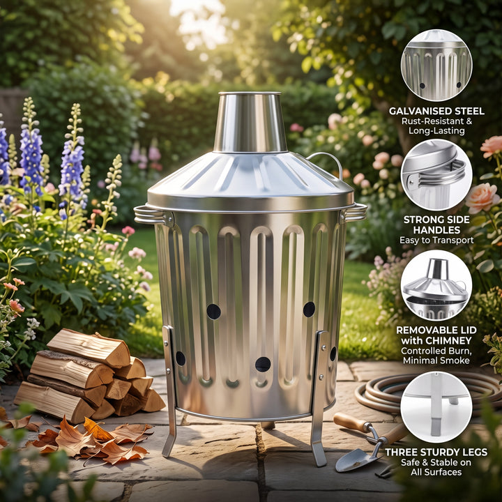 15L Mini Galvanised Incinerator
