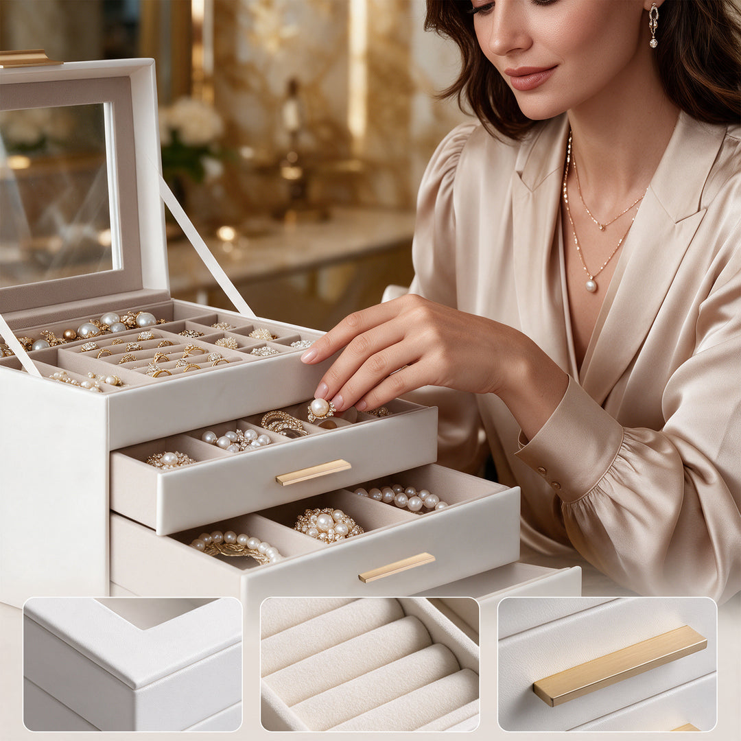 4-Layer Jewellery Storage Box with Drawers