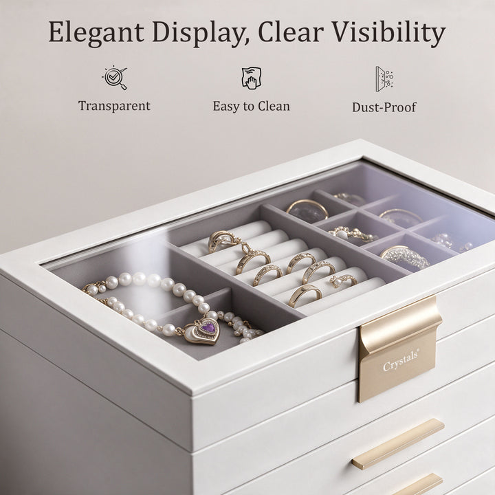 4-Layer Jewellery Storage Box with Drawers