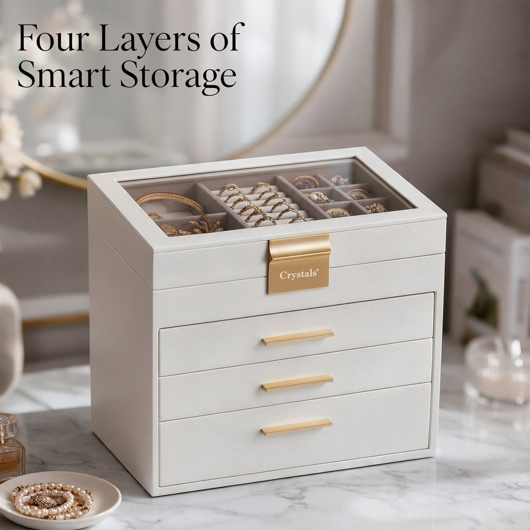 4-Layer Jewellery Storage Box with Drawers