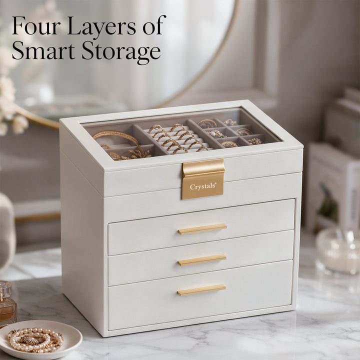 4-Layer Jewellery Storage Box with Drawers