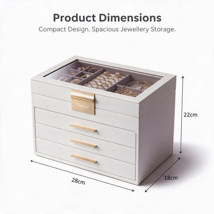 4-Layer Jewellery Storage Box with Drawers