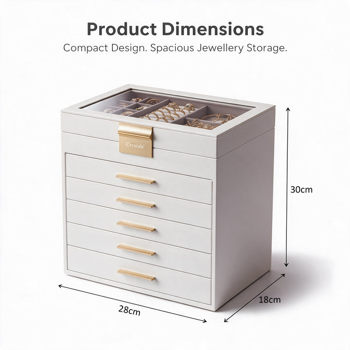 6-Layer Jewellery Storage Box with Drawers