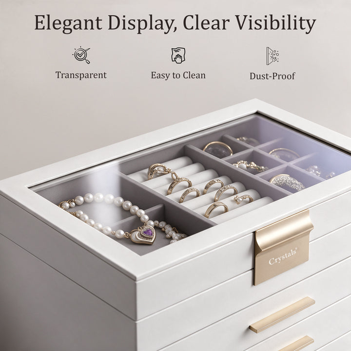6-Layer Jewellery Storage Box with Drawers