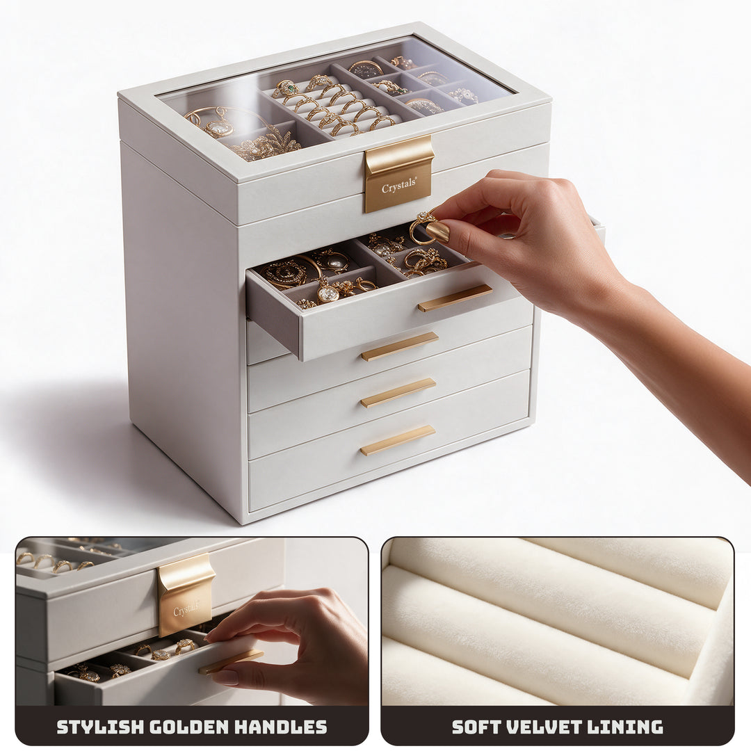 6-Layer Jewellery Storage Box with Drawers