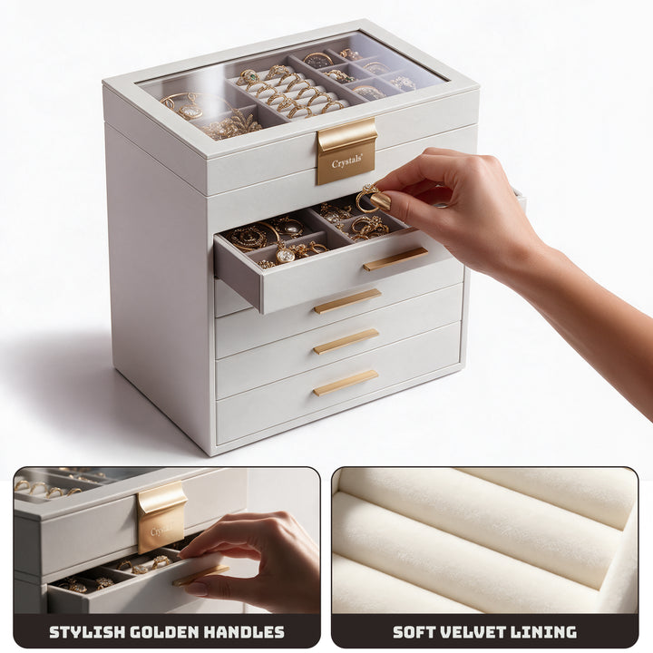 6-Layer Jewellery Storage Box with Drawers