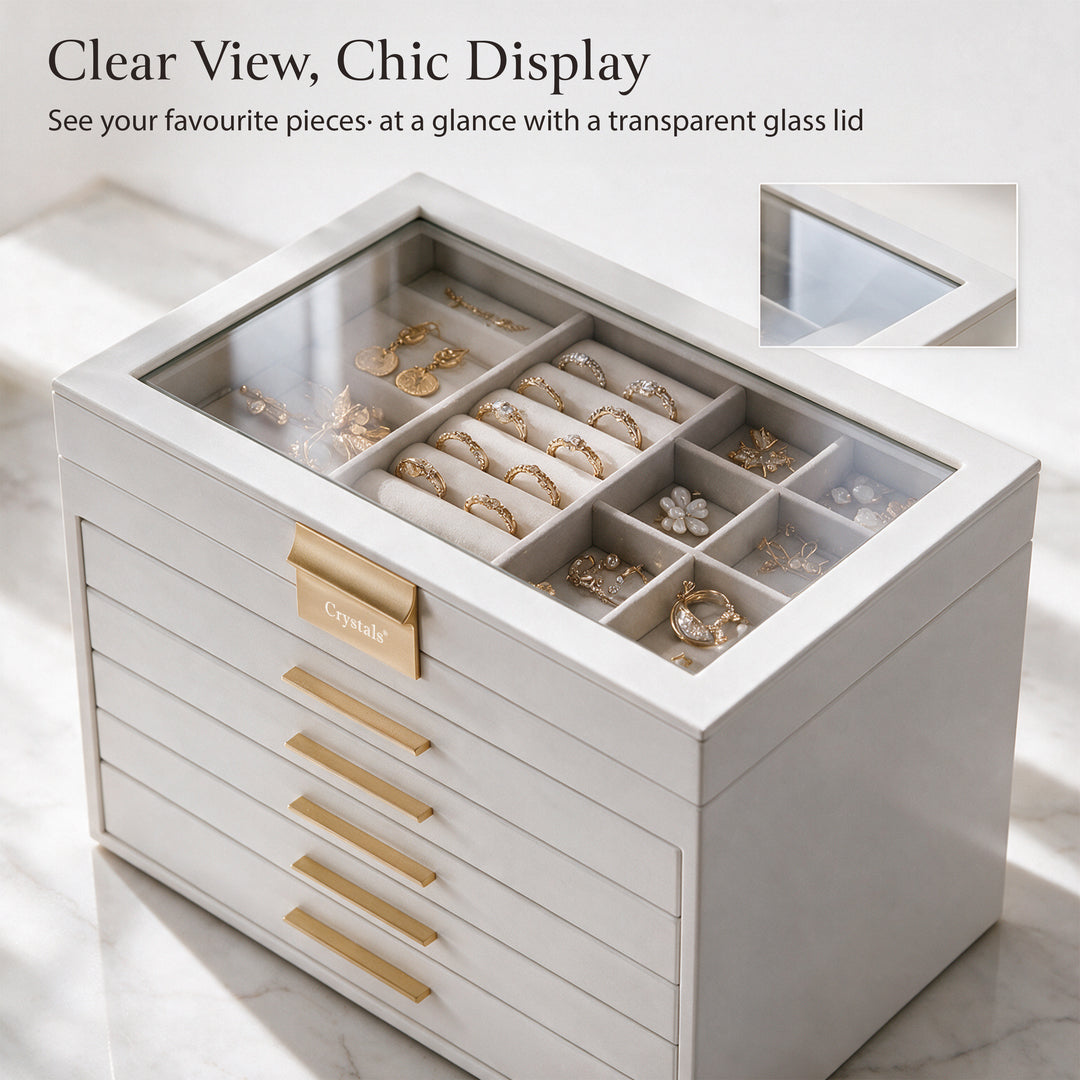 6-Layer Jewellery Storage Box with Drawers