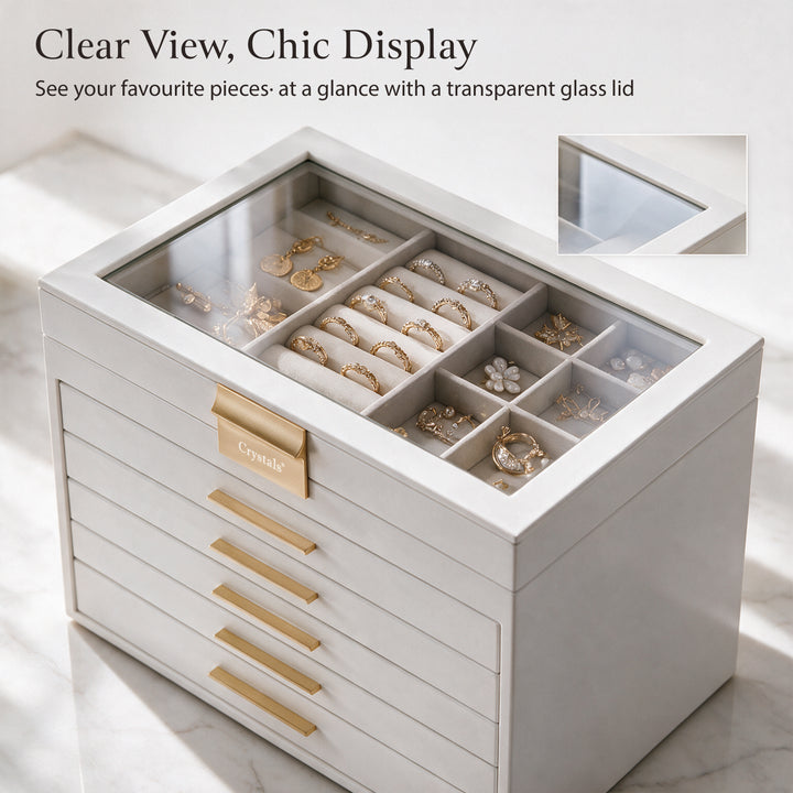 6-Layer Jewellery Storage Box with Drawers