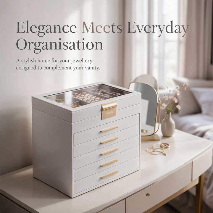 6-Layer Jewellery Storage Box with Drawers