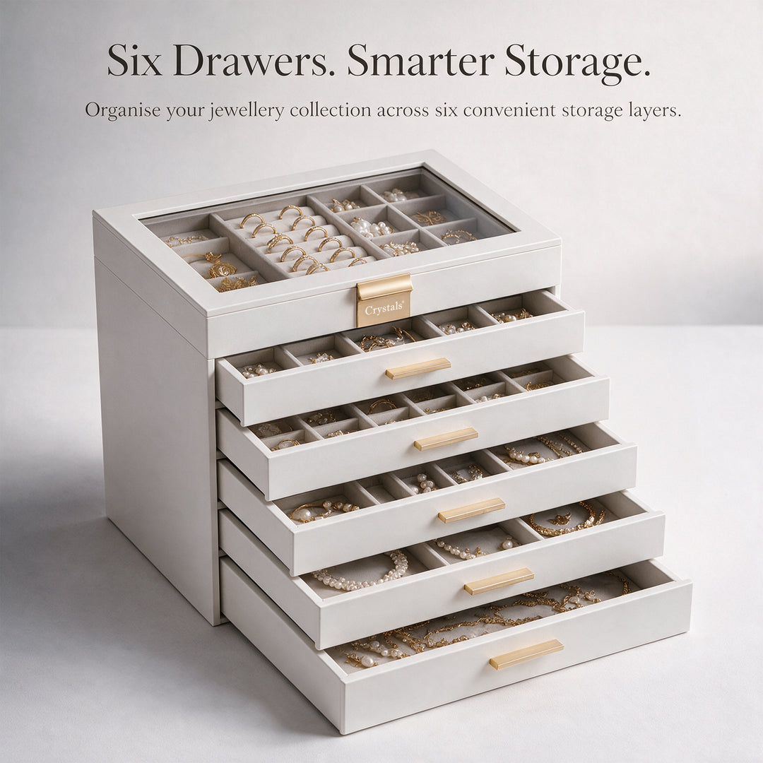 6-Layer Jewellery Storage Box with Drawers