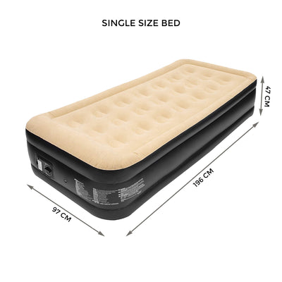 Inflatable Single High Raised Air Bed