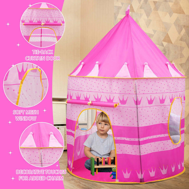 Kids Wizard & Princess Castle Tent