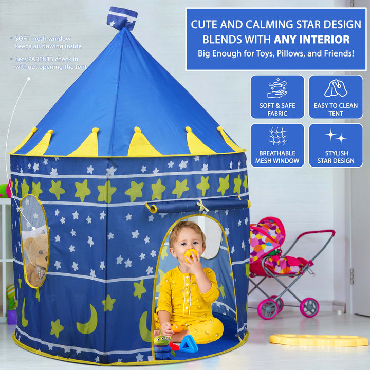 Kids Wizard & Princess Castle Tent