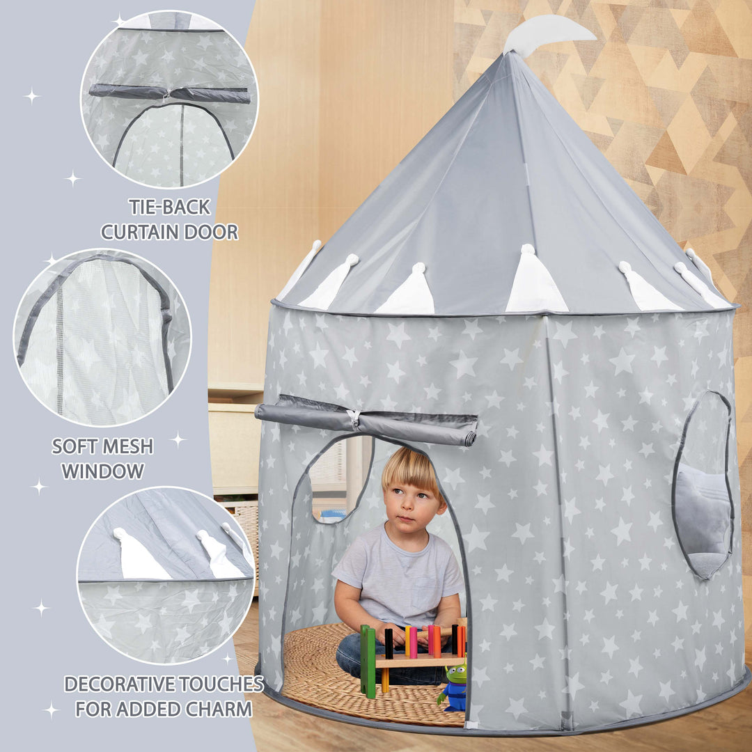 Kids Wizard & Princess Castle Tent