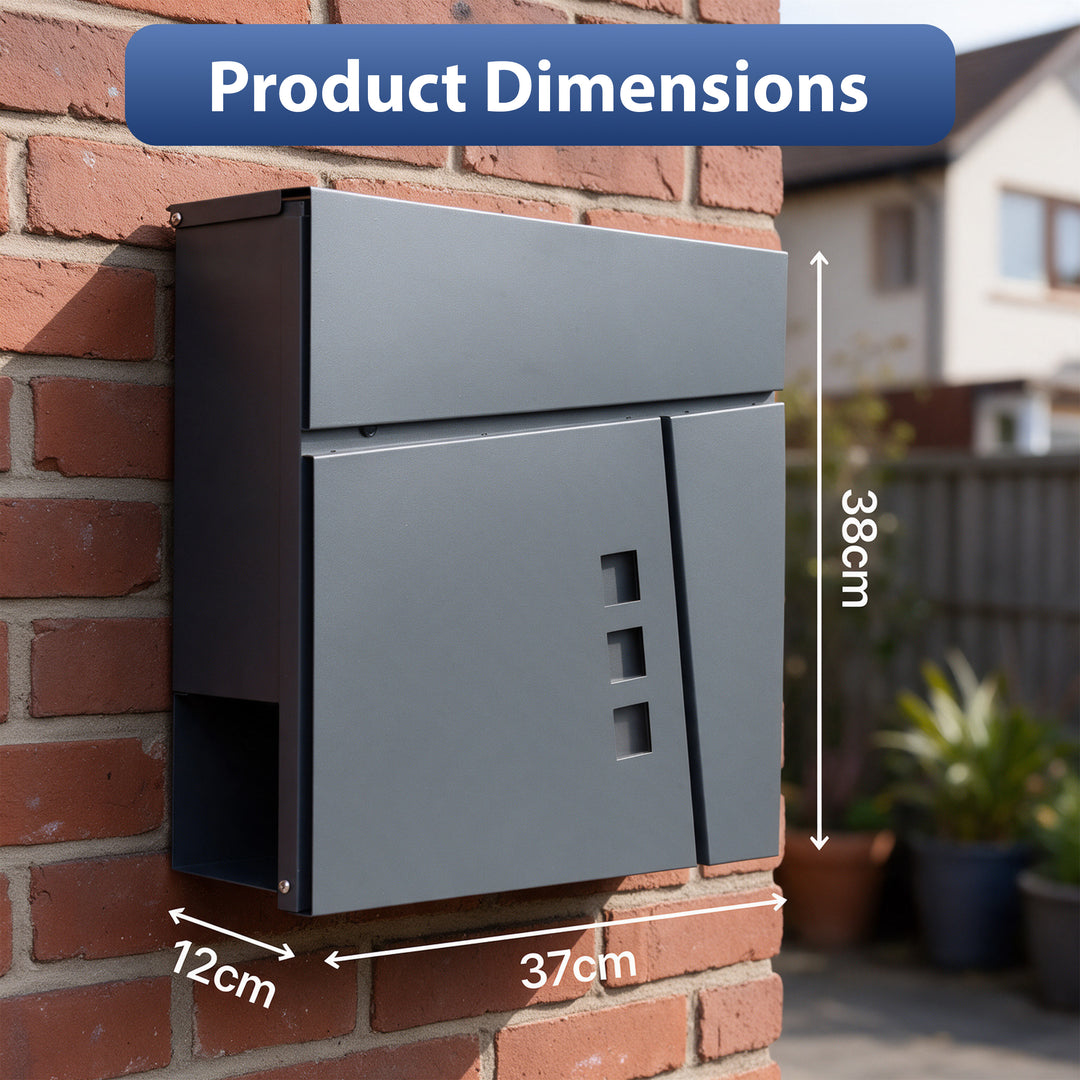 Wall Mounted Lockable Mailbox + Keys