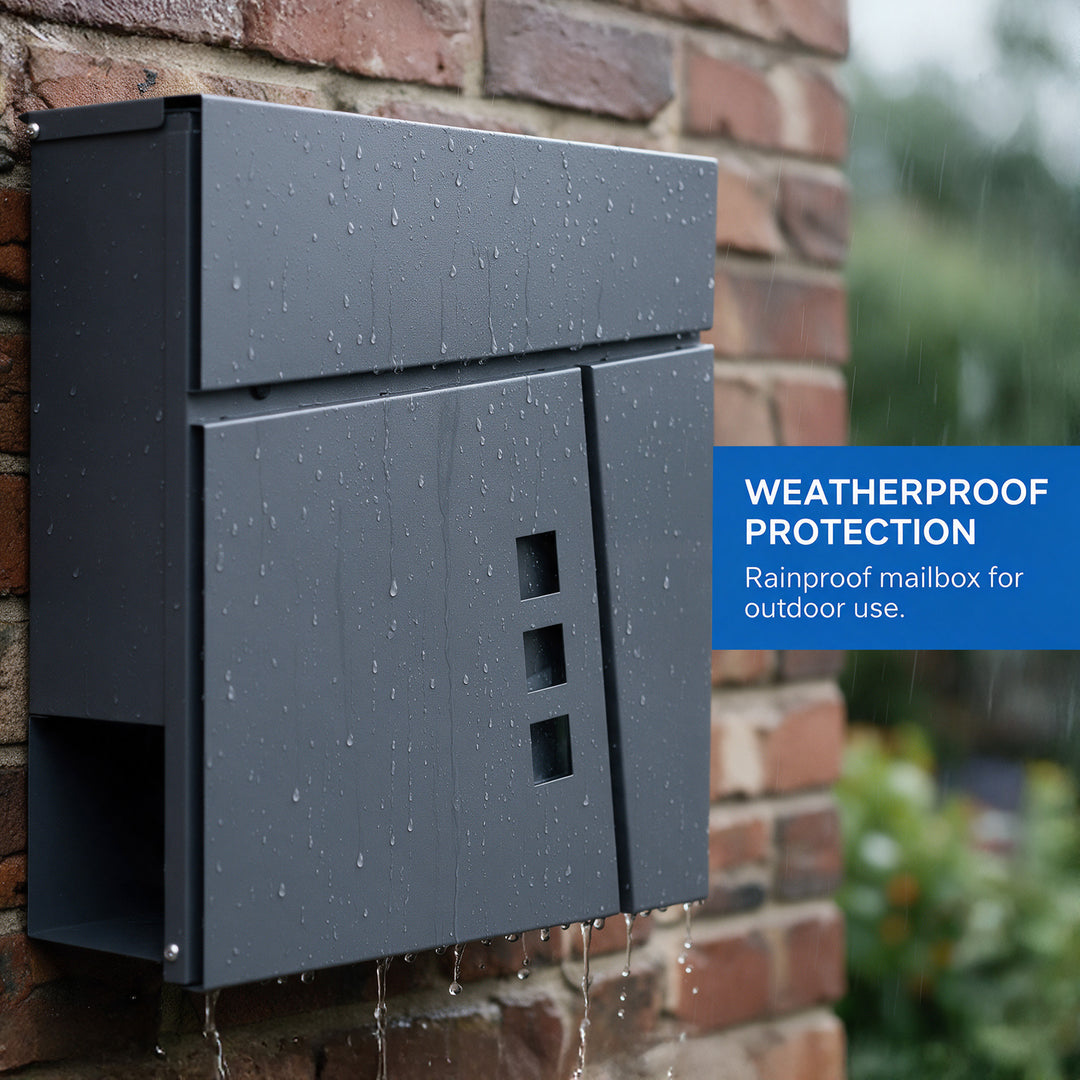 Wall Mounted Lockable Mailbox + Keys