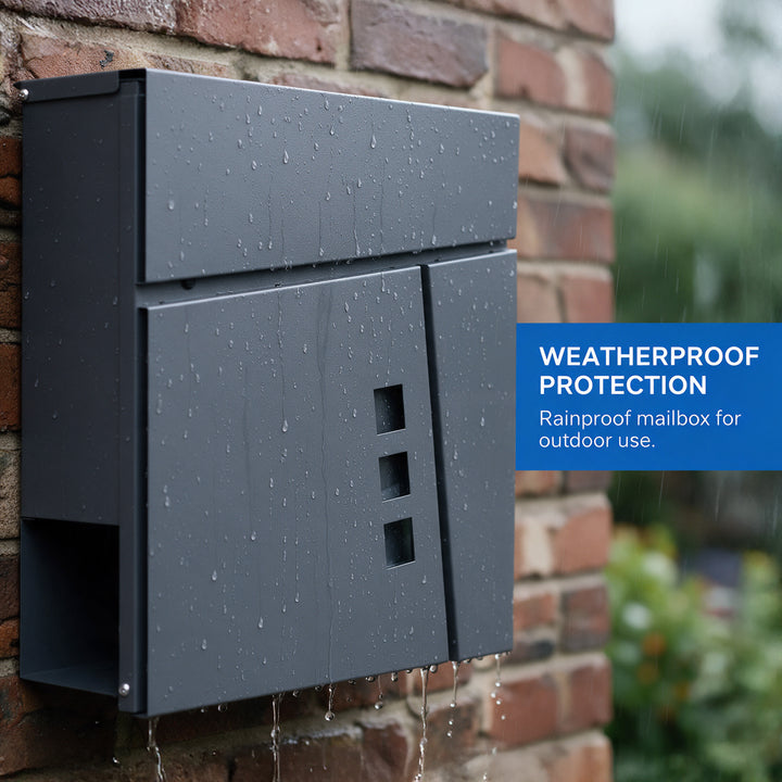 Wall Mounted Lockable Mailbox + Keys