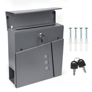 Wall Mounted Lockable Mailbox + Keys