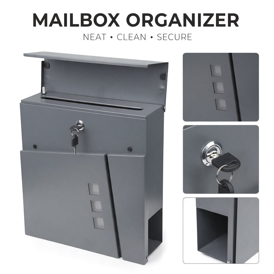 Wall Mounted Lockable Mailbox + Keys