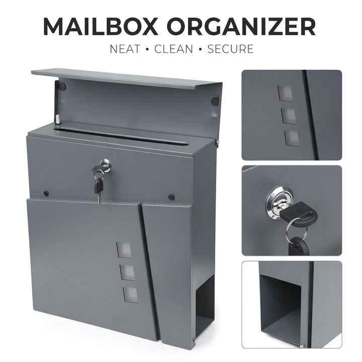 Wall Mounted Lockable Mailbox + Keys
