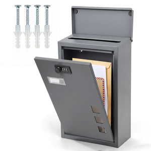 Wall Mounted Letterbox with Combination Lock