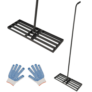 Level Lawn Tool with 78" Steel Handle