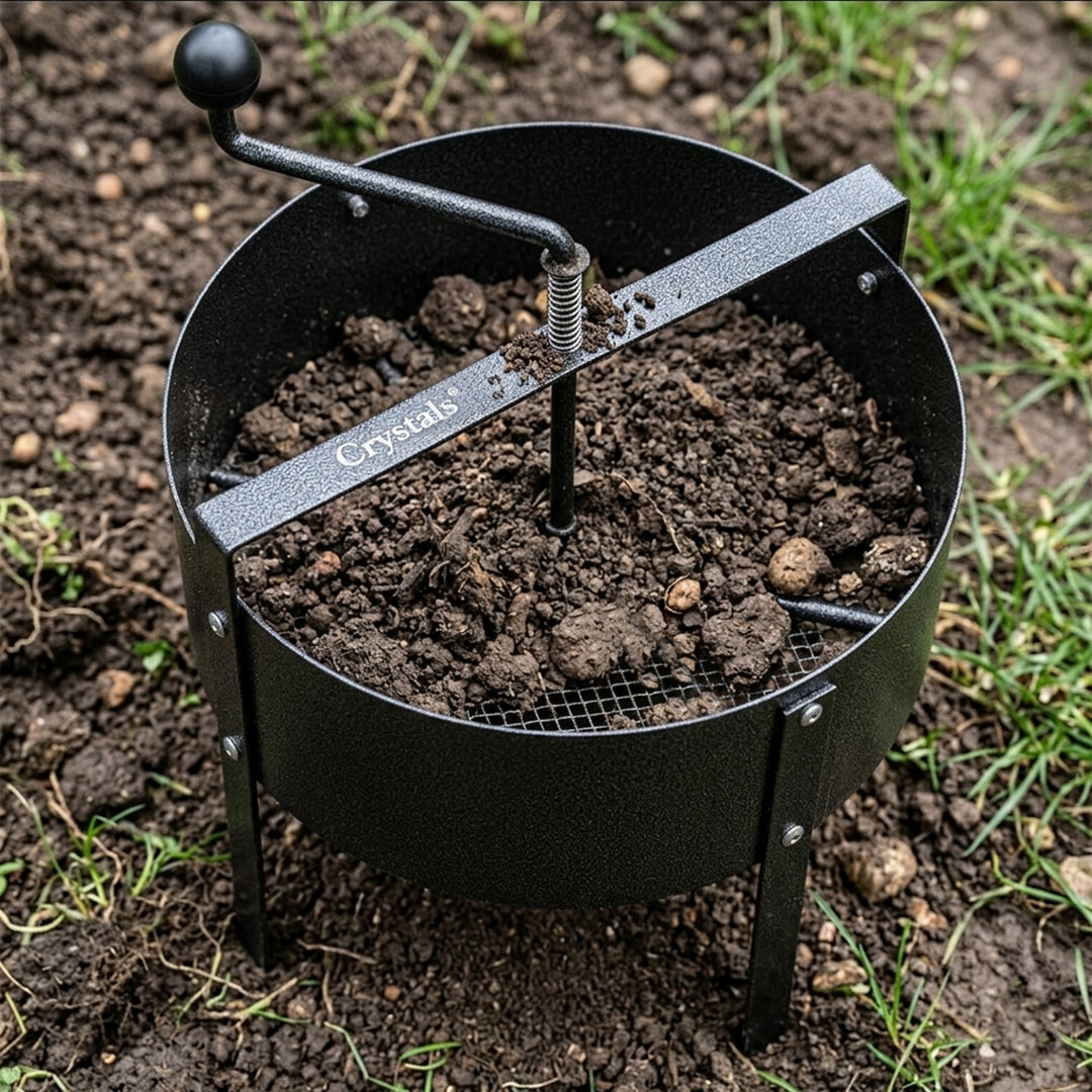 18L Rotary Garden Soil Sieve Compost Sifter