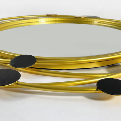 Gold Framed Circle Mirror - 75 cm