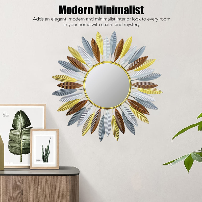 Golden Leaf Wall Mirror