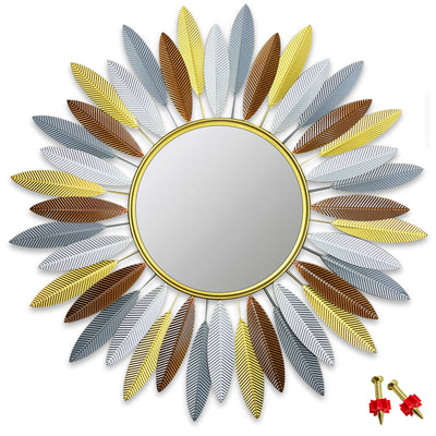 Golden Leaf Wall Mirror