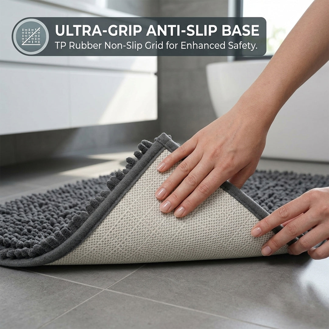 Non Slip Bath Mat Water Absorbent Machine Washable