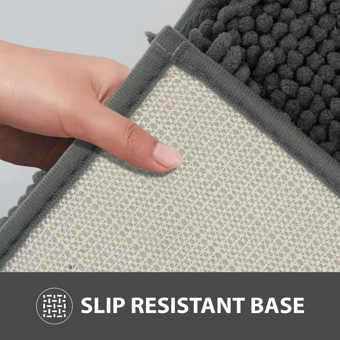 Non Slip Bath Mat Water Absorbent Machine Washable