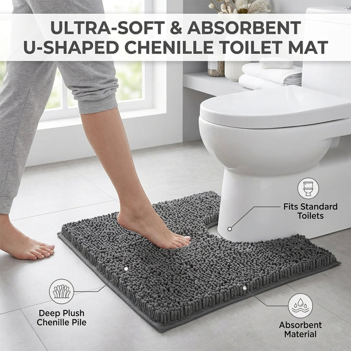 Non Slip Bath Mat Water Absorbent Machine Washable