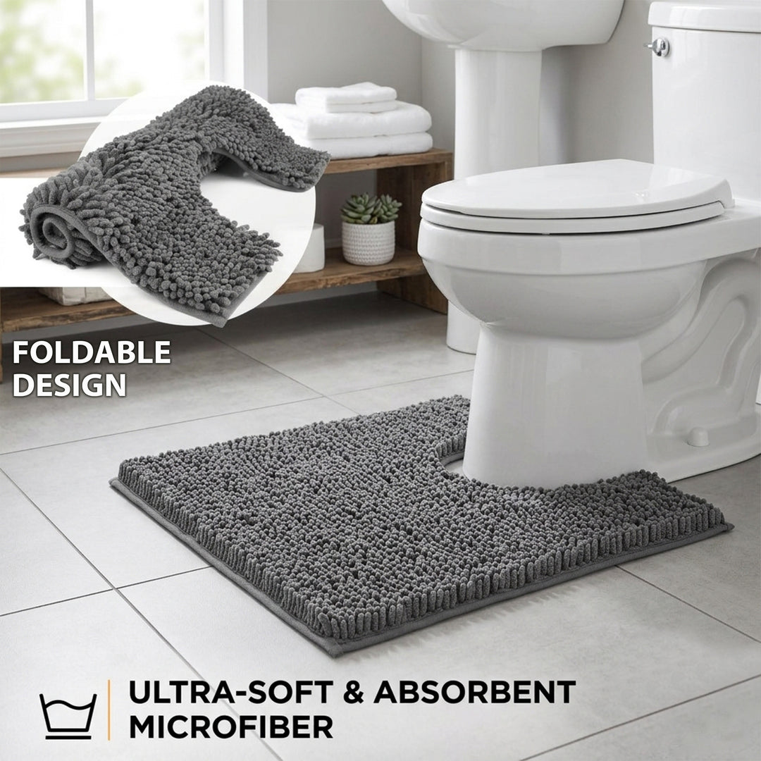 Non Slip Bath Mat Water Absorbent Machine Washable