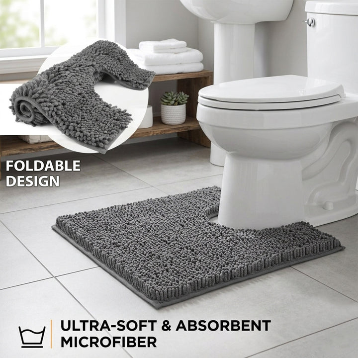 Non Slip Bath Mat Water Absorbent Machine Washable