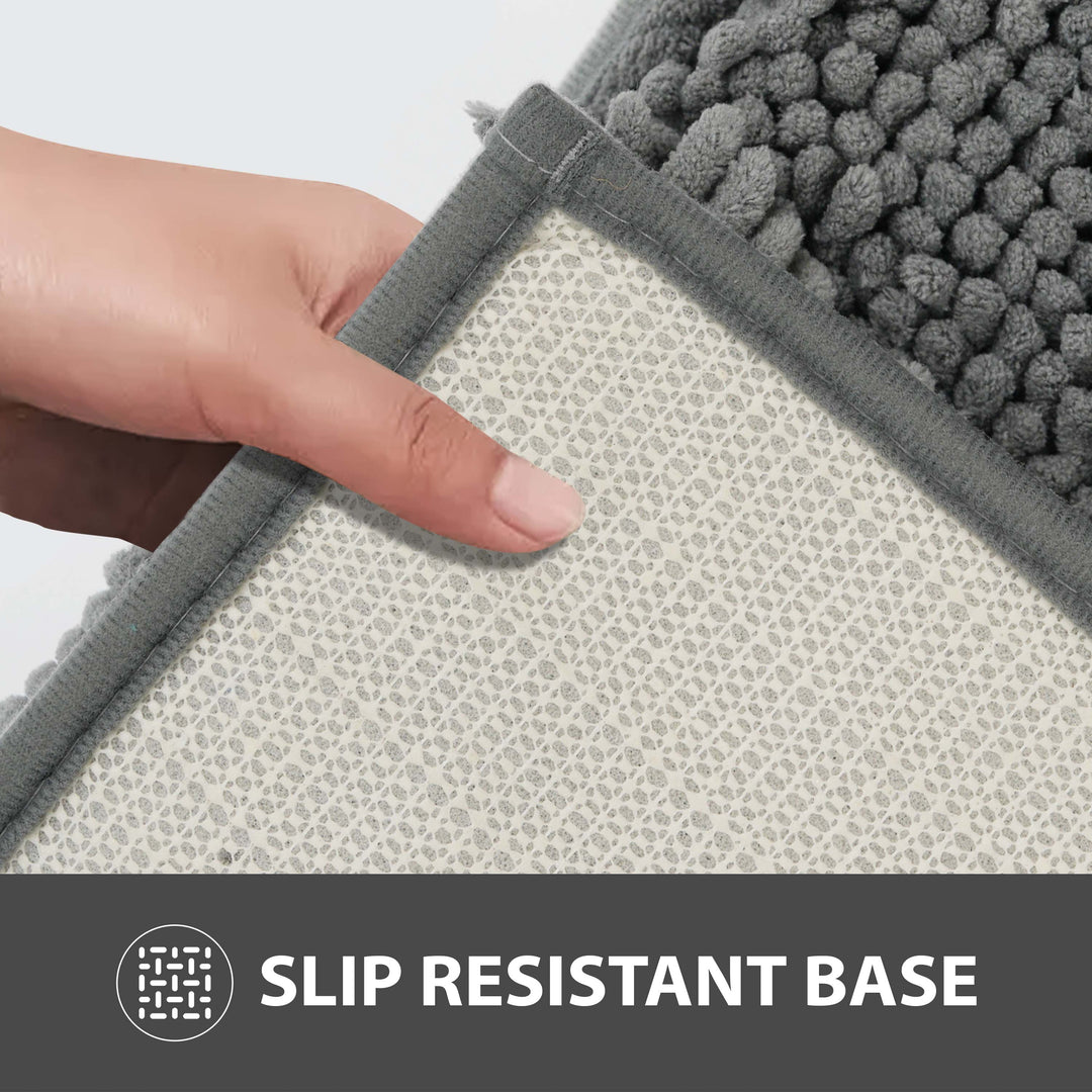 Non Slip Bath Mat Water Absorbent Machine Washable
