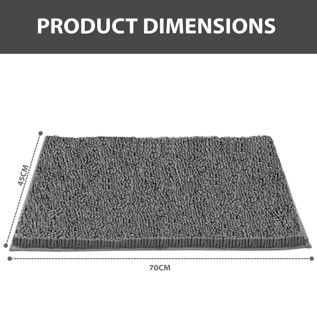 Non Slip Bath Mat Water Absorbent Machine Washable