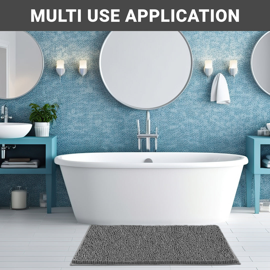 Non Slip Bath Mat Water Absorbent Machine Washable