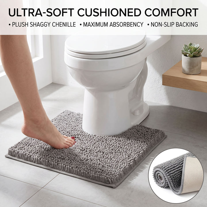 Non Slip Bath Mat Water Absorbent Machine Washable