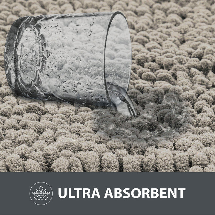 Non Slip Bath Mat Water Absorbent Machine Washable