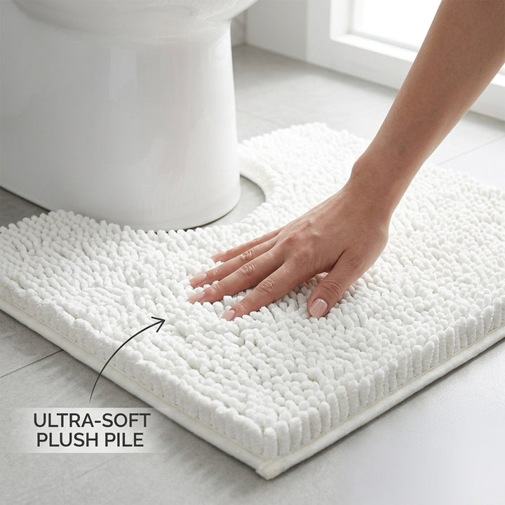 Non Slip Bath Mat Water Absorbent Machine Washable