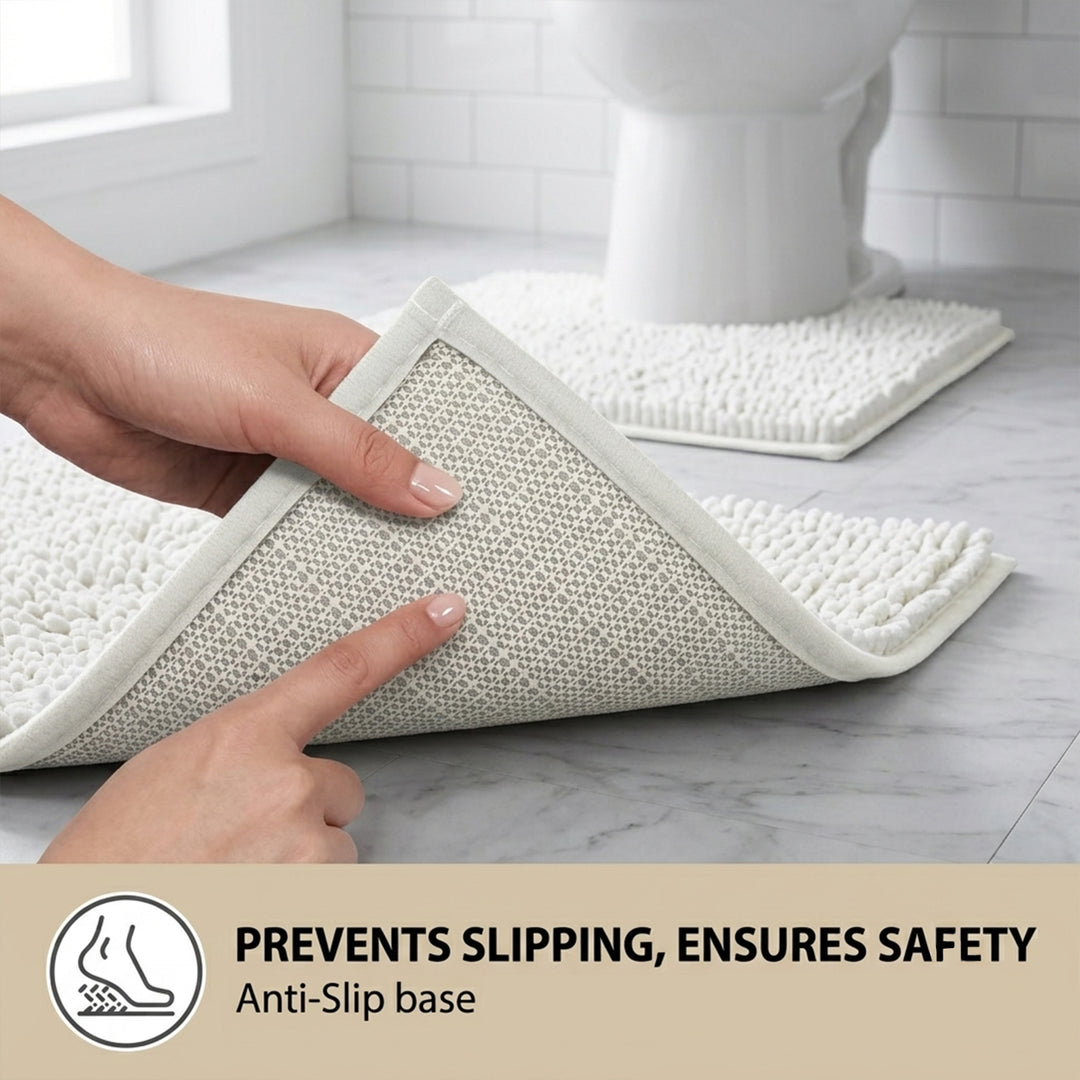 Non Slip Bath Mat Water Absorbent Machine Washable